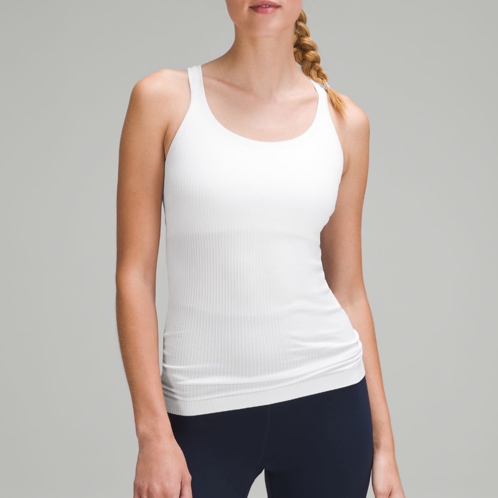 Lululemon Ebb to Street Tank Top Size 4 White